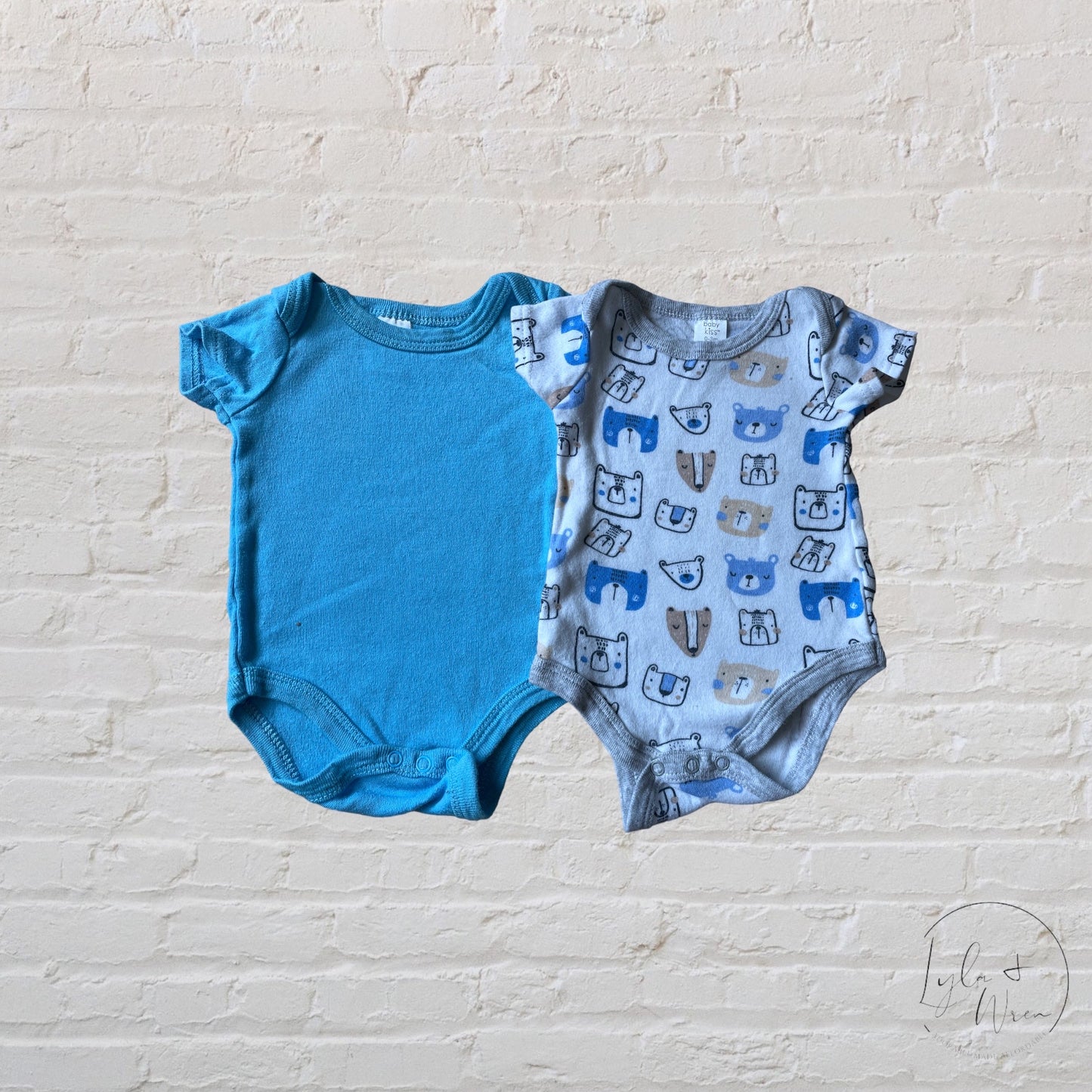 Baby Kiss Bodysuit Set | 0-3 M