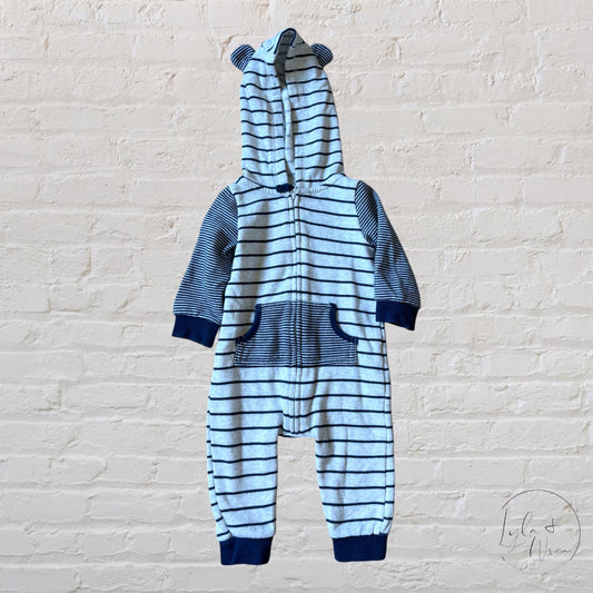 Carter’s Striped Fleece Lined Suit | 9 M