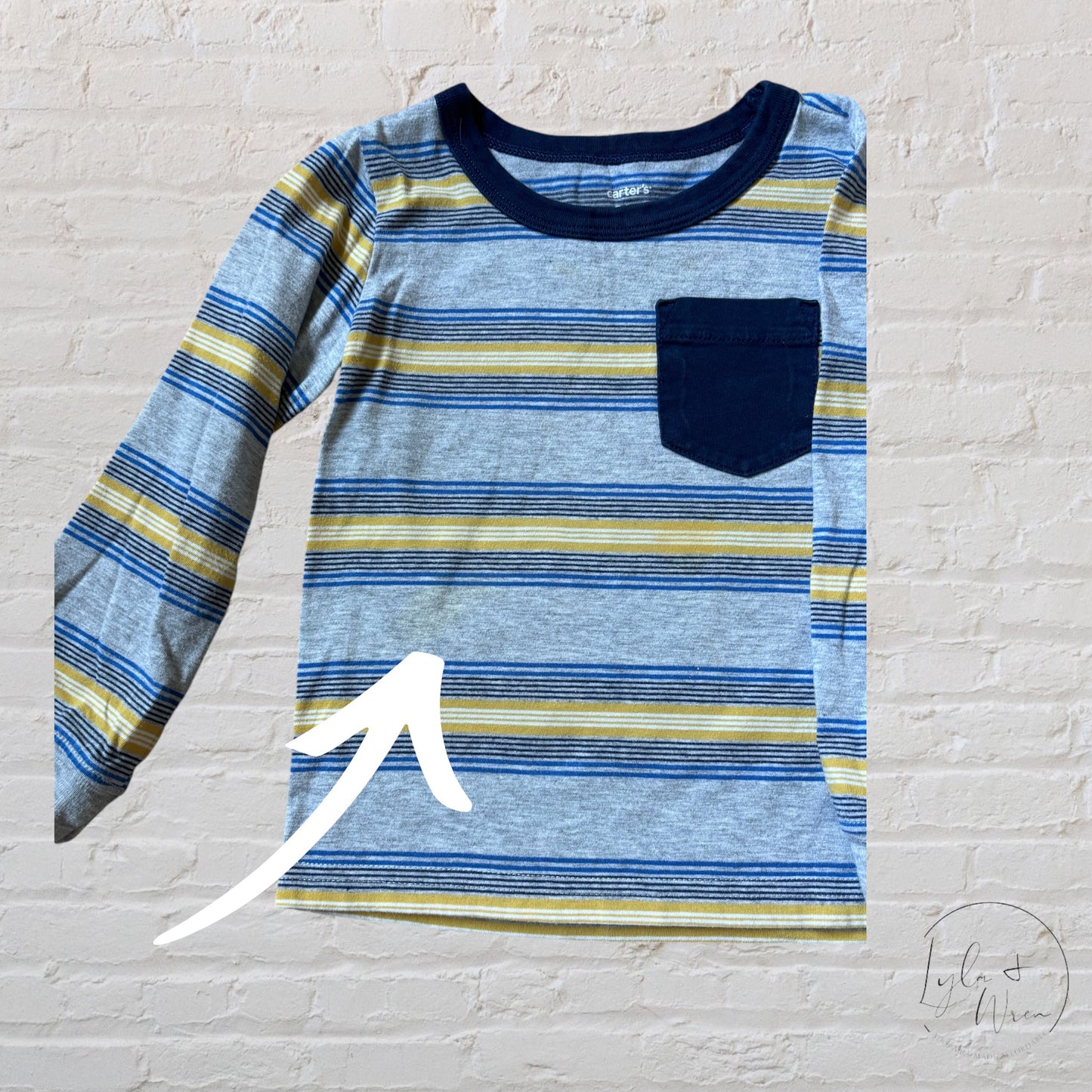 Carter’s Striped Long Sleeve Shirt | 24 M