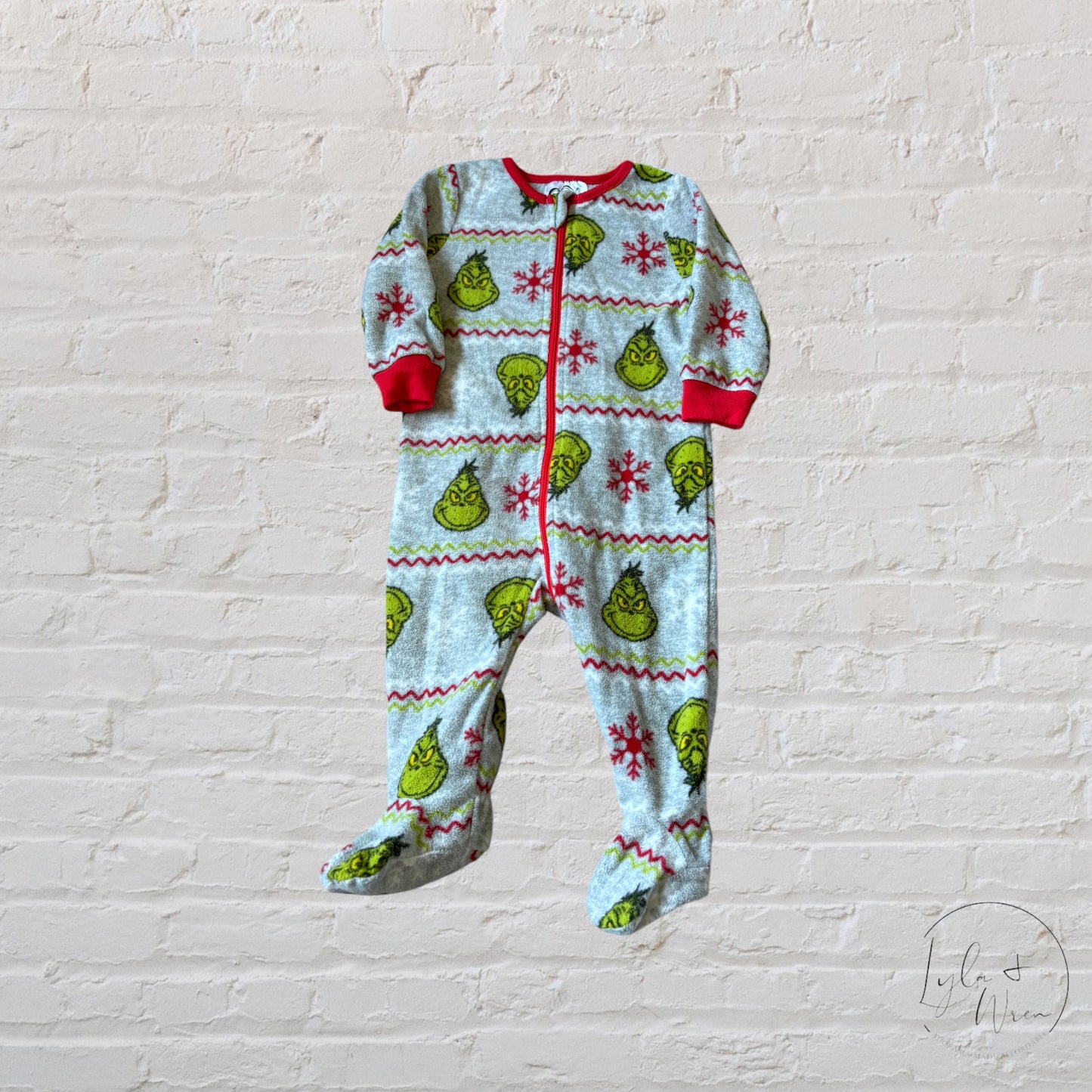 The Grinch Fleece Sleeper | 6-12 M