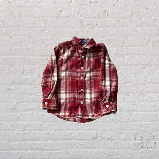 Carter’s Oshkosh Red Plaid Shirt | 3T