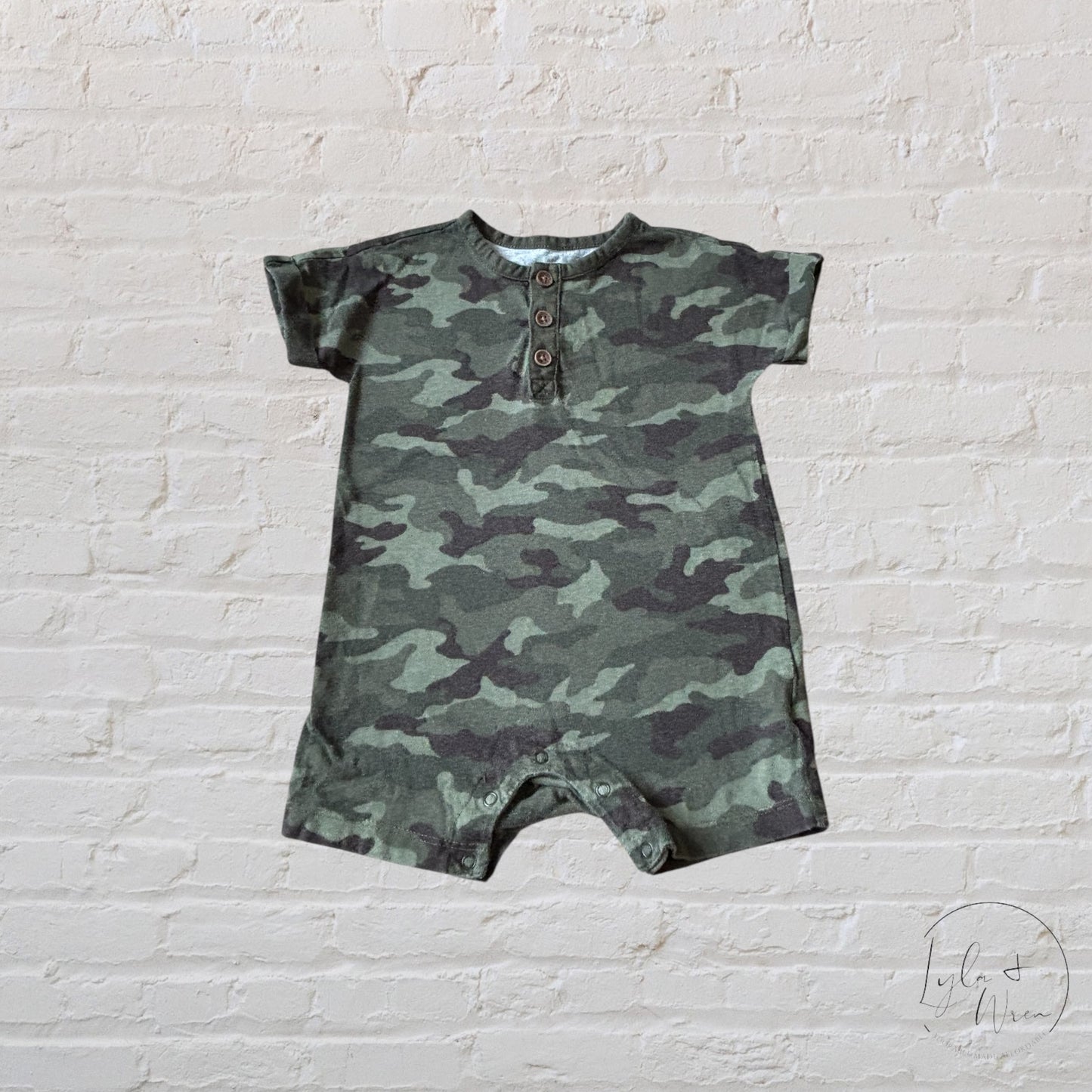 Old Navy Camo Romper | 12-18 M