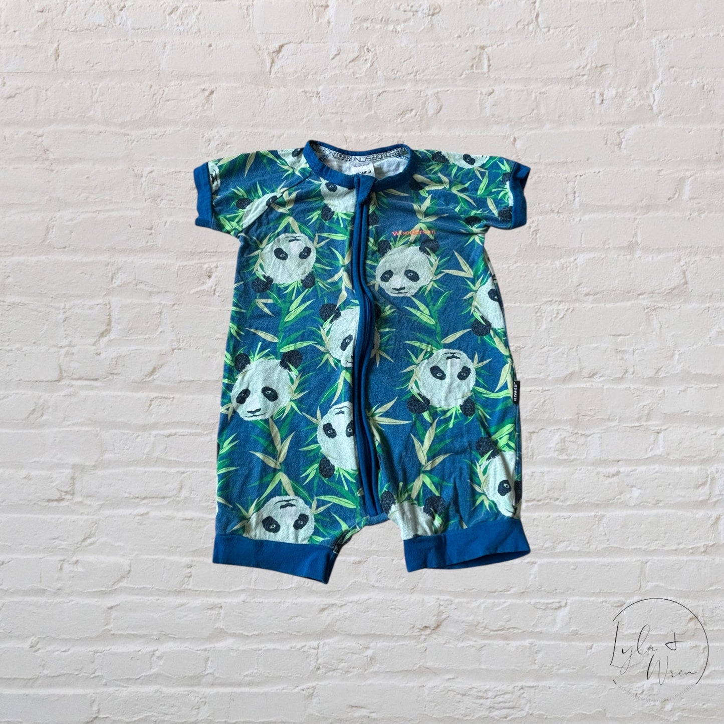 Bonds Panda Print Wondersuit Romper | 12-18 M