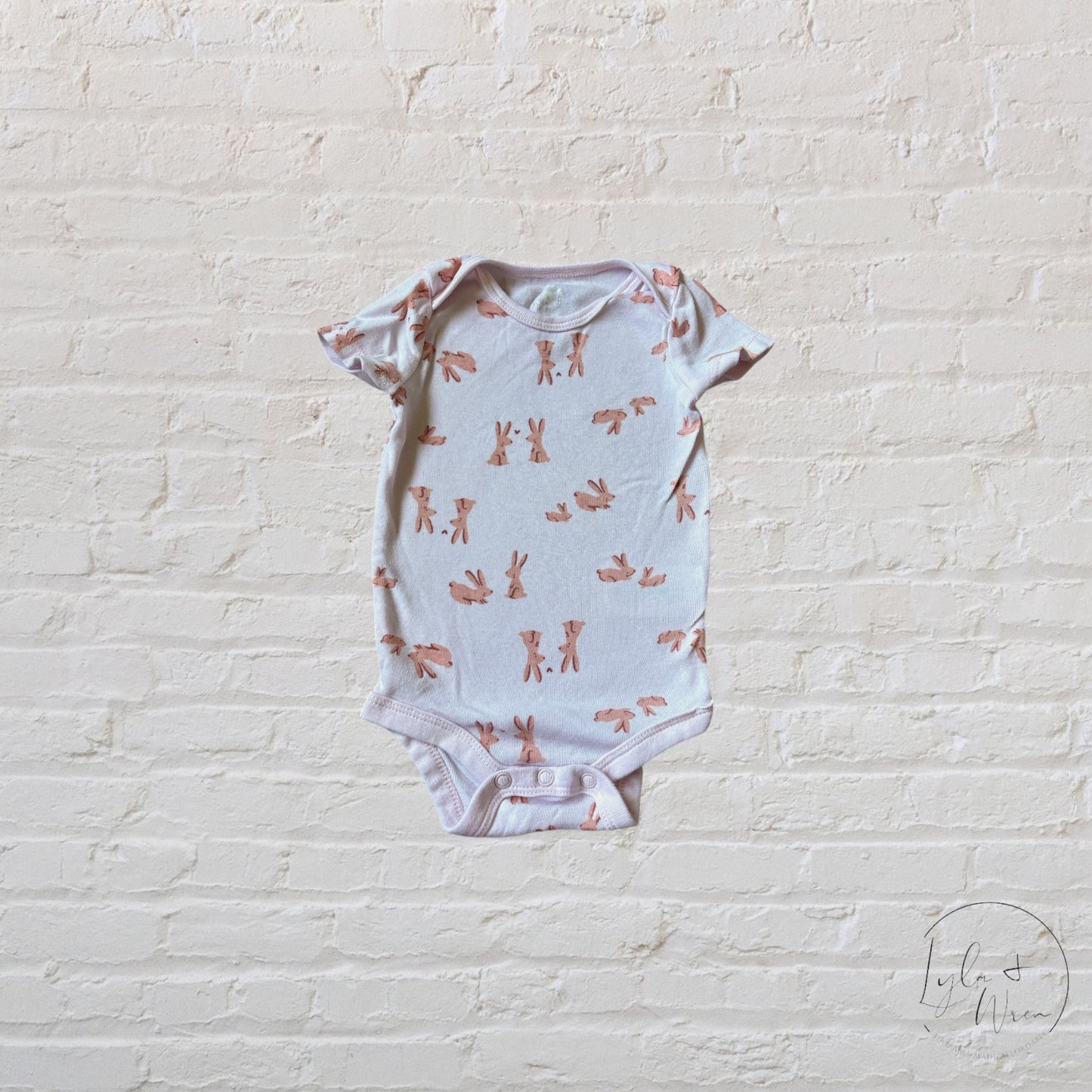 Joe Fresh Rabbit Print Bodysuit | 3-6 M