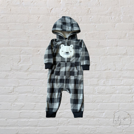 Carter’s Plaid Footless Fleece Suit | 9 M