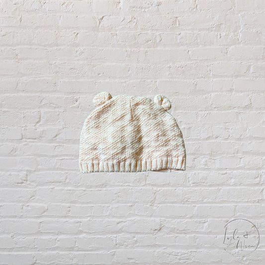 Carter’s Blush Pink Knit Bear Hat | 12-24 M