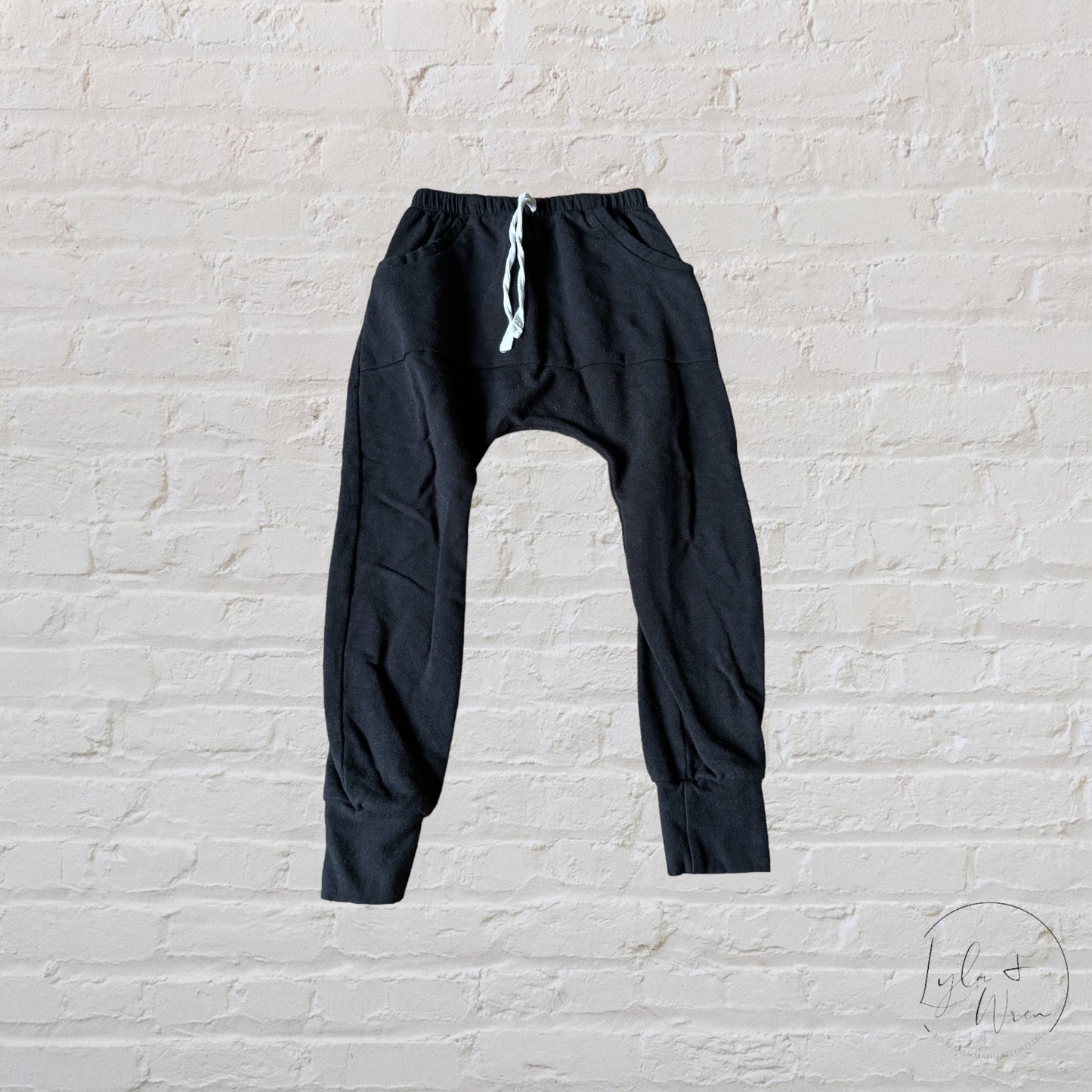 Posh & Cozy Black Pocket Joggers | 3T