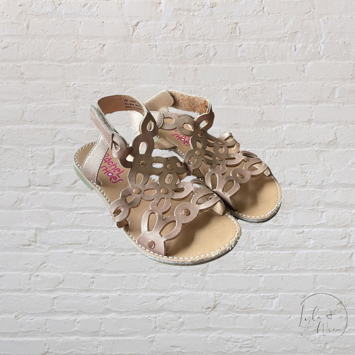 Rose Gold Sandals | Big Kid Size 1