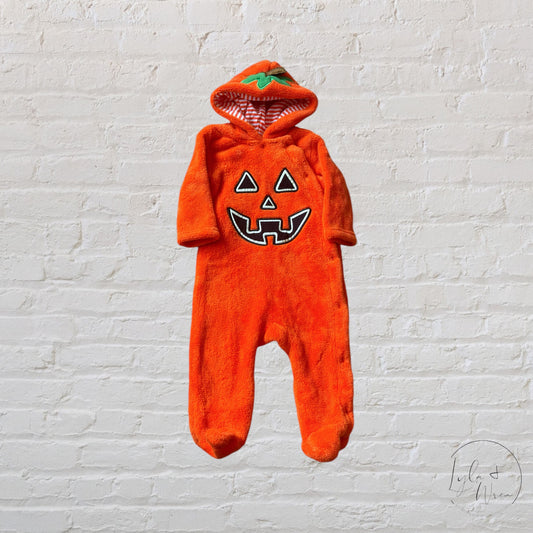 George Cozy Fleece Pumpkin Suit | 6-9 M