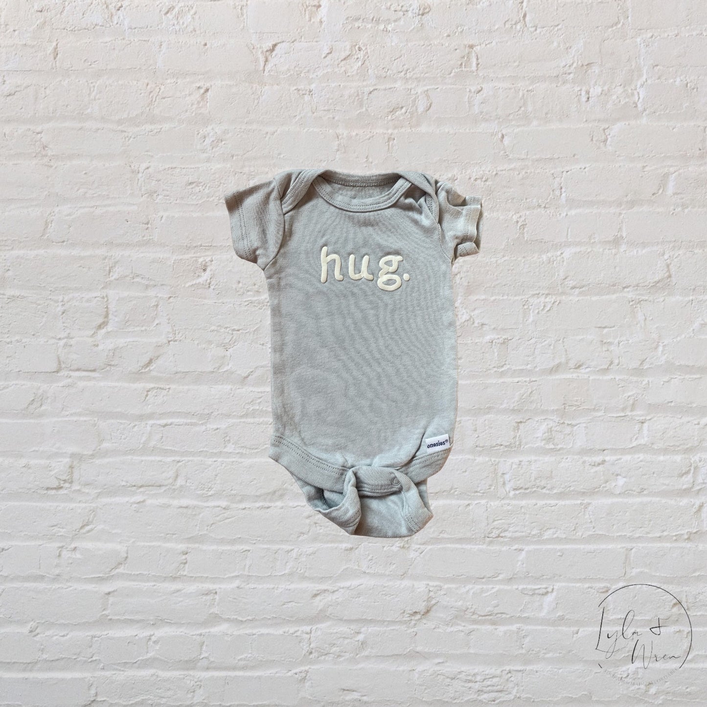 Onesies Grey "Hug" Bodysuit | NB