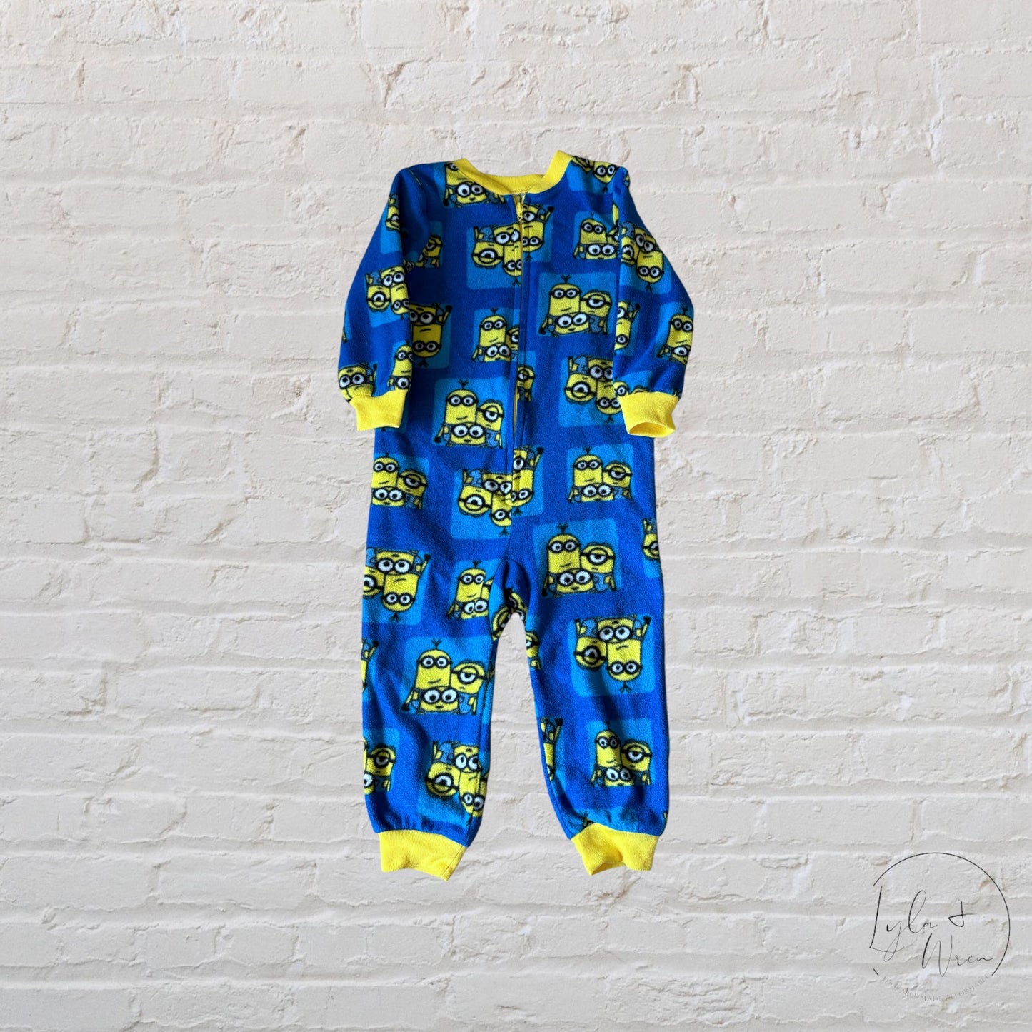 Footless Fleece Minion Sleeper | 12-18 M