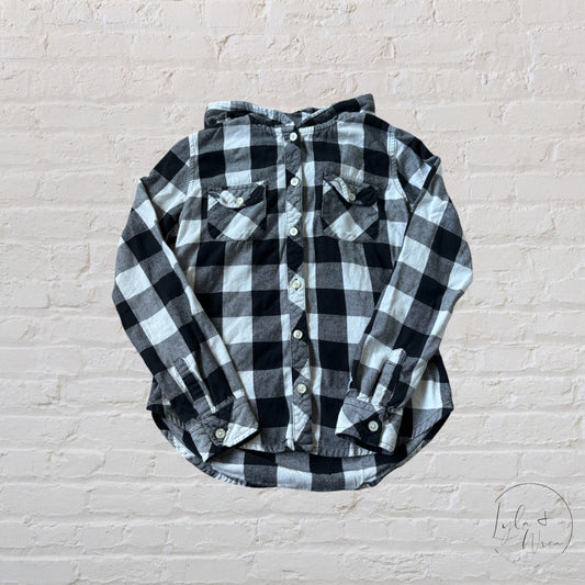 Firefly Plaid Hooded Button Up | Youth S