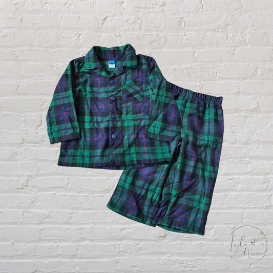 Old Navy Green Plaid Sleepwear | 12-18 M