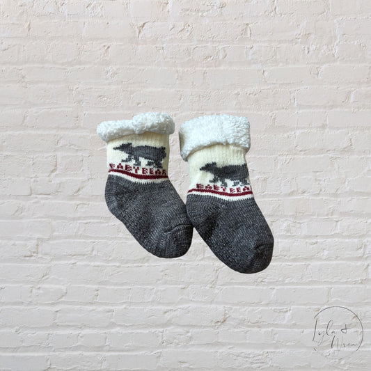 Baby Bear Thick Fleece Socks