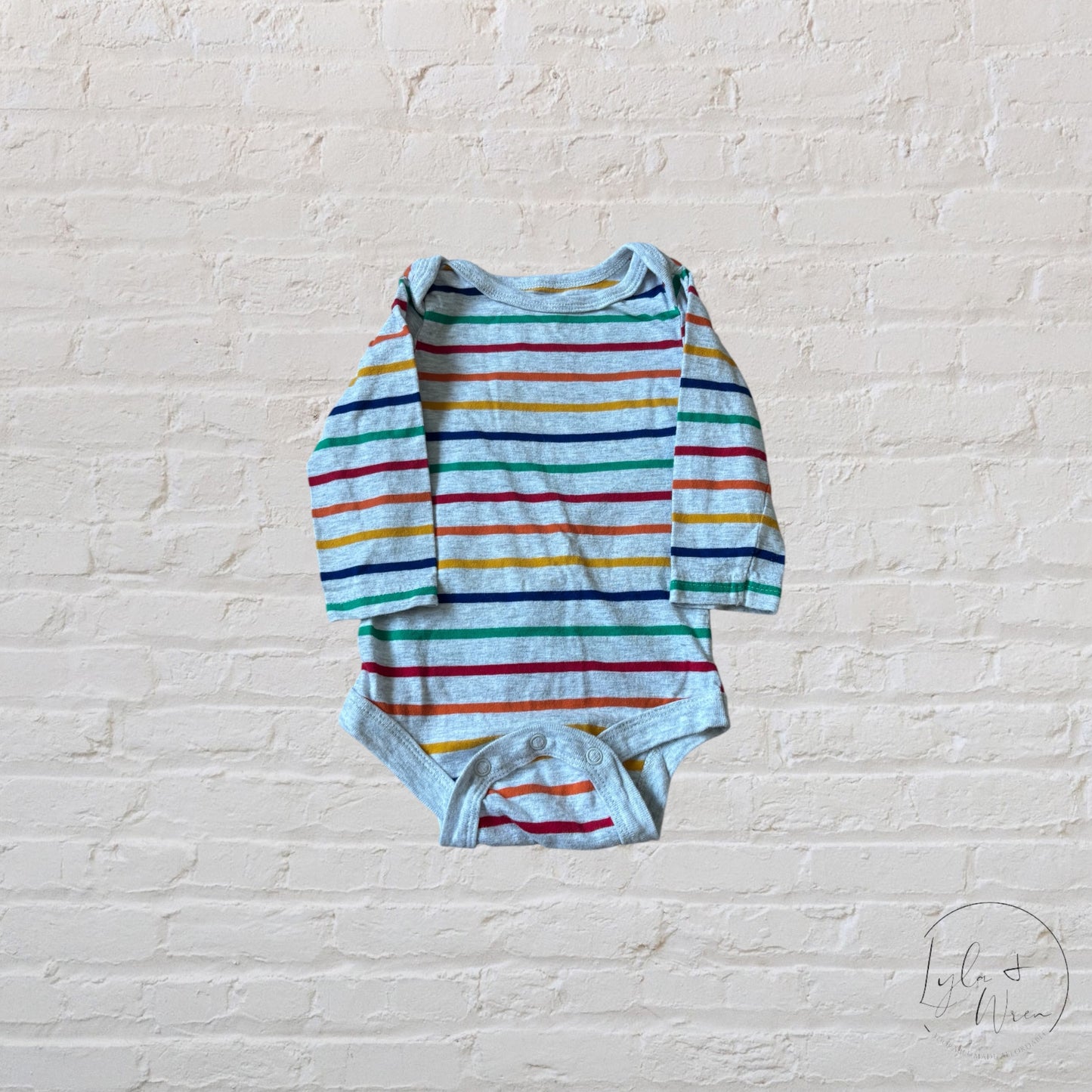 George Rainbow Striped Bodysuit | 6-12 M