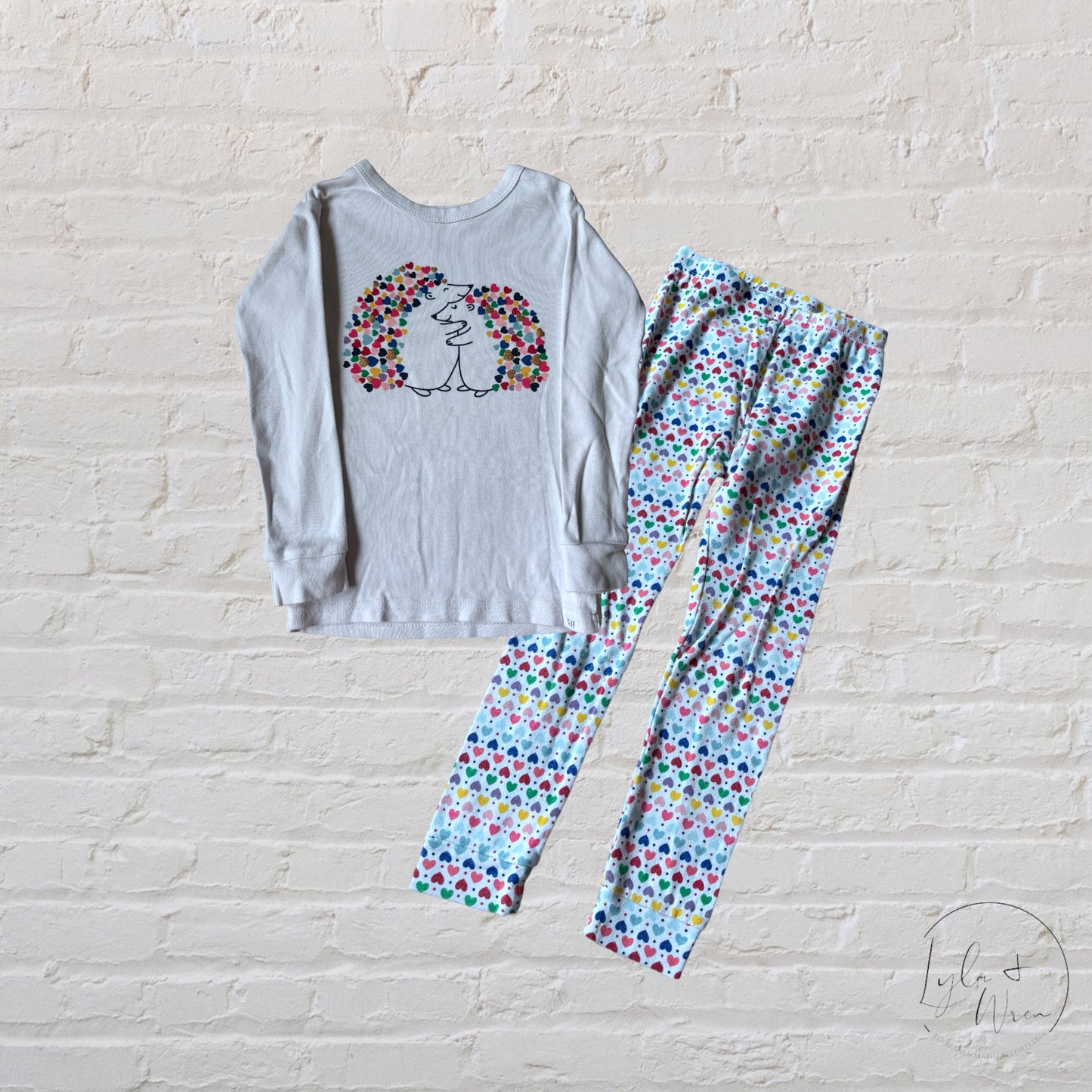 Gap Hedgehog Hearts Sleepwear Set | 4T