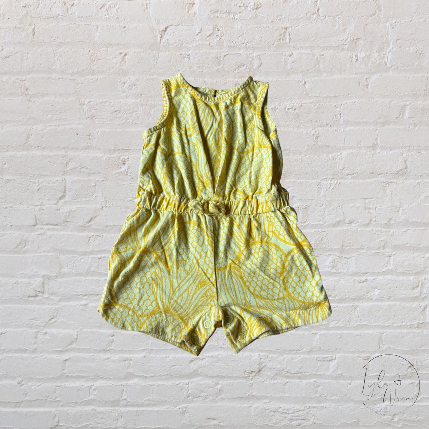 Carter’s Yellow Pineapple Print Romper | 3 M