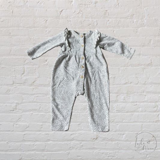 H&M Polka Dot Jumpsuit | 4-6 M