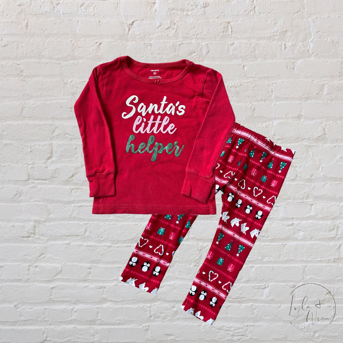 Santa’s Little Helper PJ Set | 2T