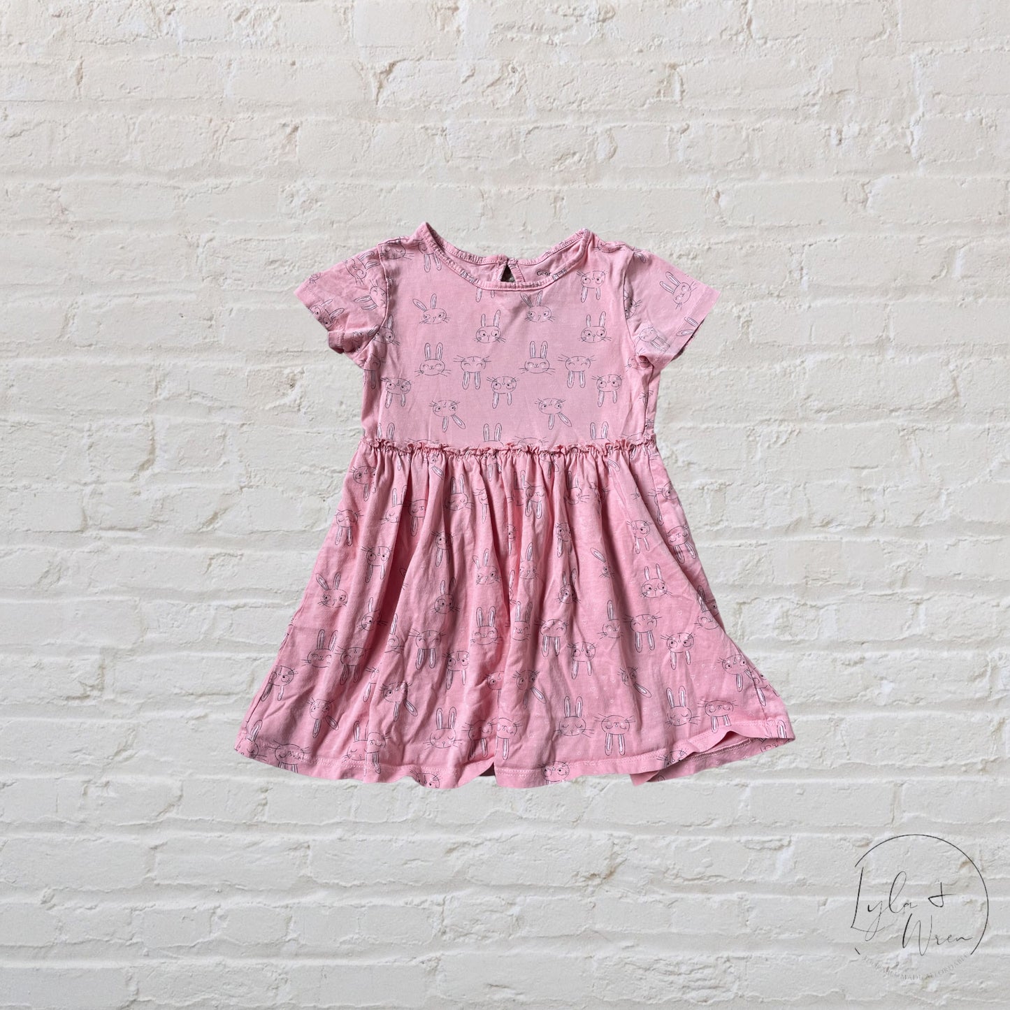 George Bunny Print Dress | 4T