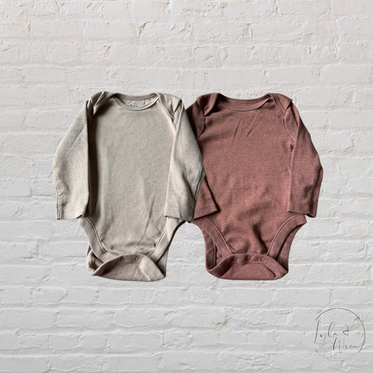 Old Navy Brown Bodysuit Bundle | 3-6 M