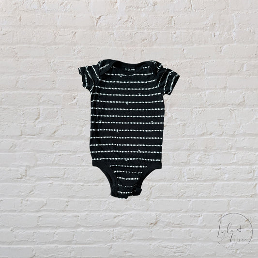 Petit Lem Black + White Bodysuit | 6 M