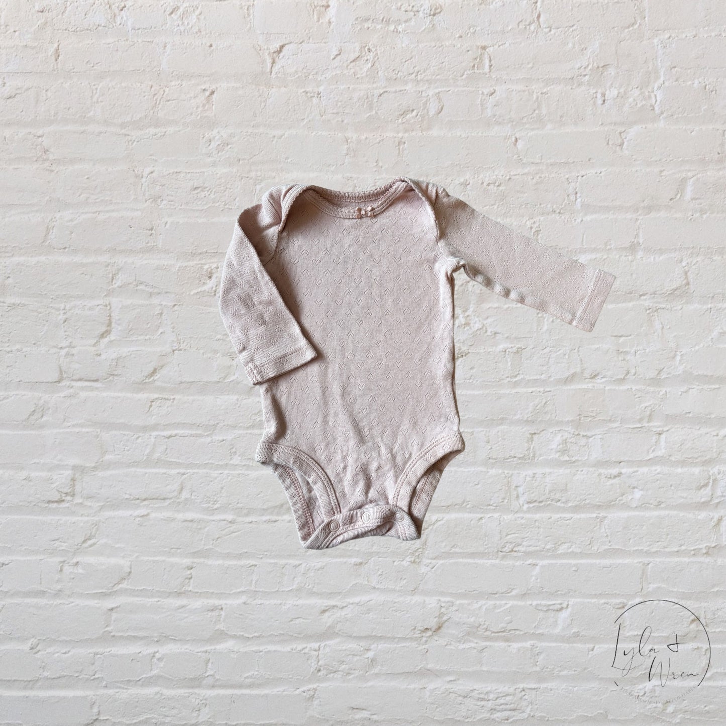 Carter's Mauve Heart Imprint Bodysuit | 3 M