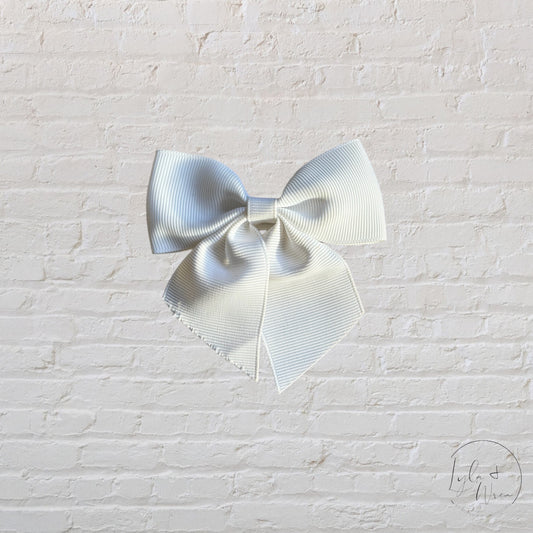 Sparkle In Pink 3.5 Inch Bow | White