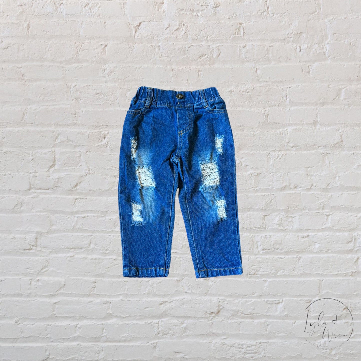 Trendy Distressed Jeans | 12-18 M