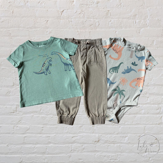 Carter’s 3 Piece Dinosaur Outfit Set | 24 M