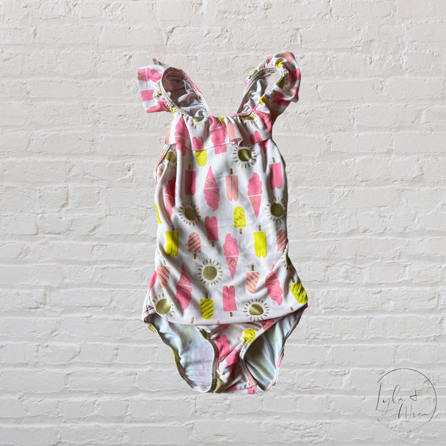 Ruffle Strap Swimsuit | 5T