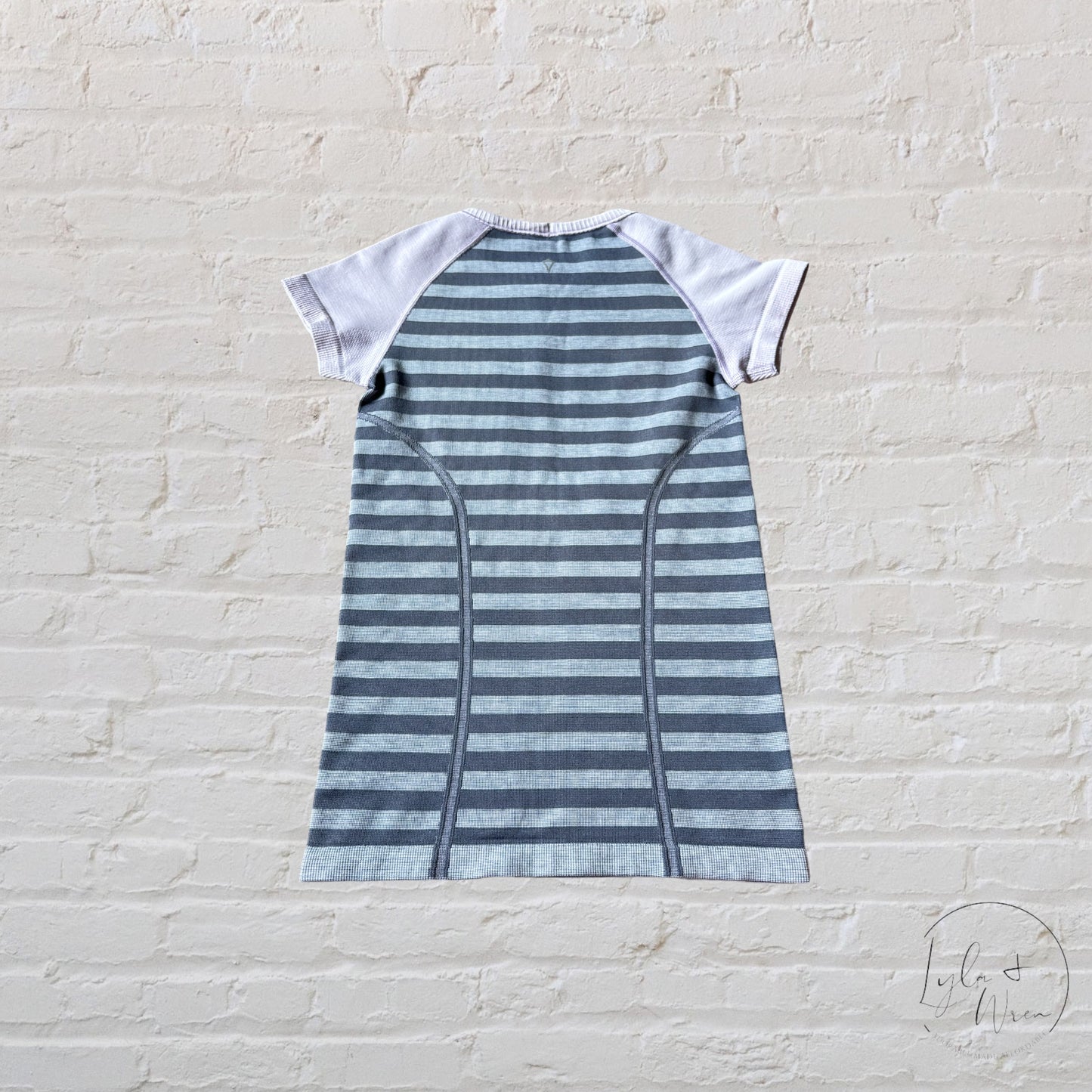 Ivivva Grey + Purple Striped T-Shirt | 10