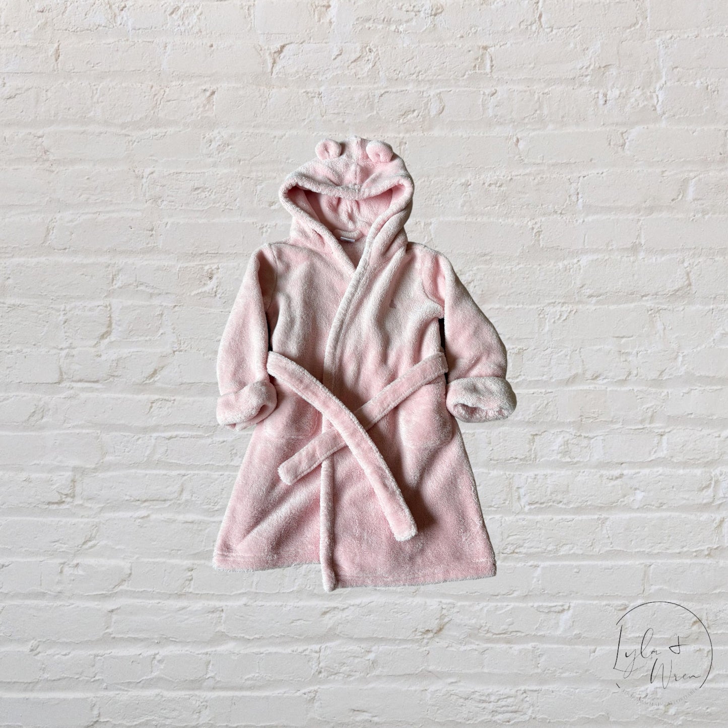 Gap Brannan Bear Fuzzy Robe in Pink Cameo | 2