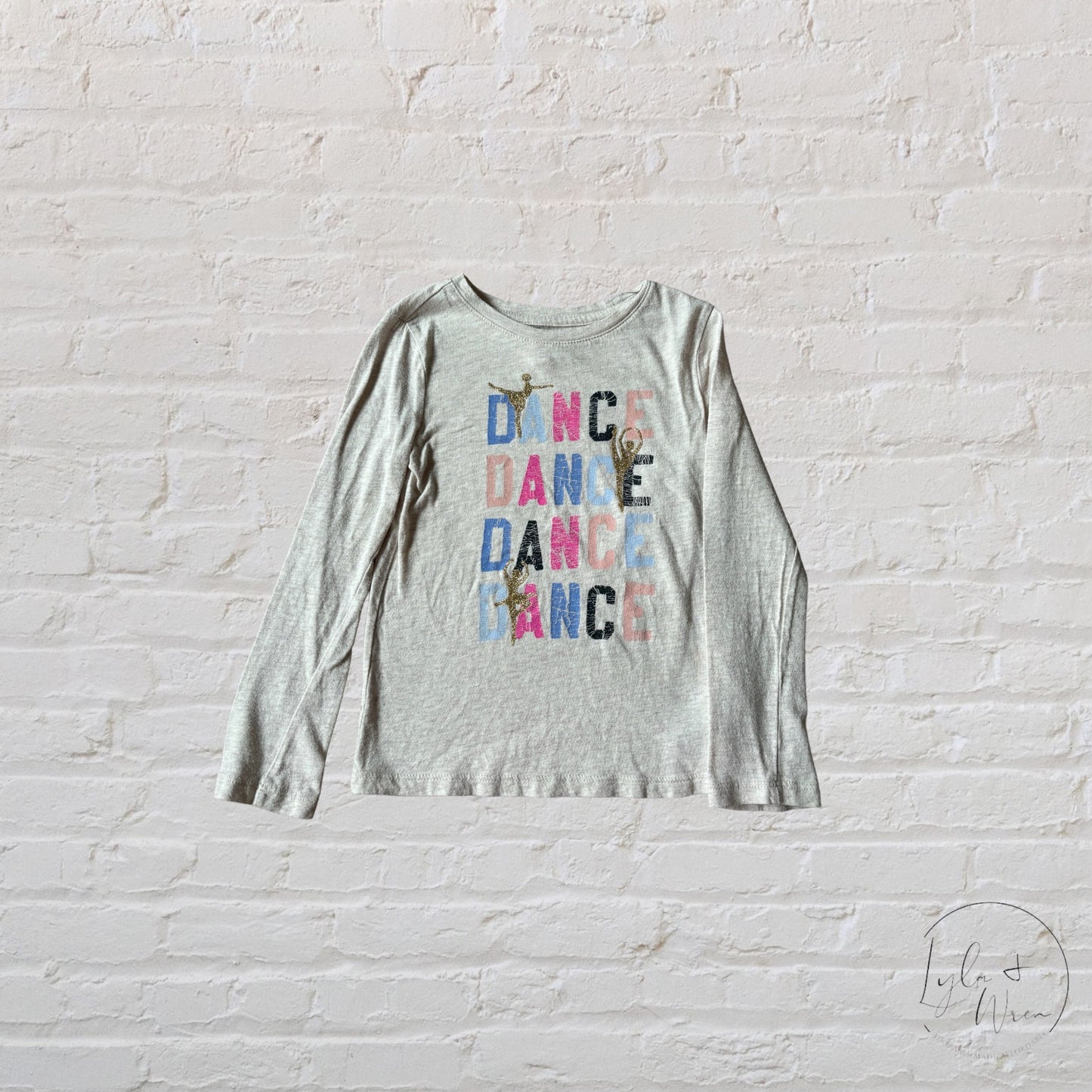 Gap “Dance, Dance, Dance” Long Sleeve Shirt | XS 4-5