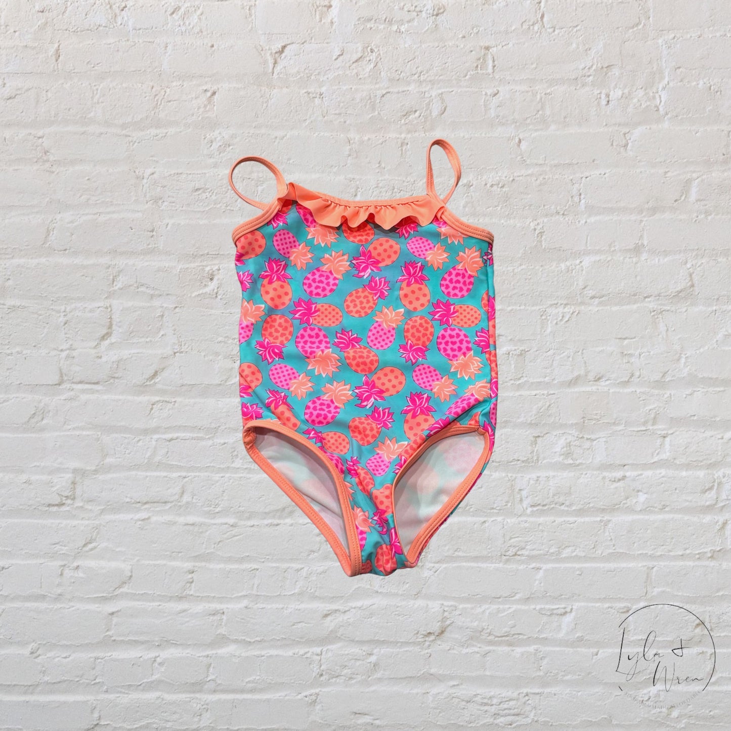 Neon Pineapple Swimsuit | 3T