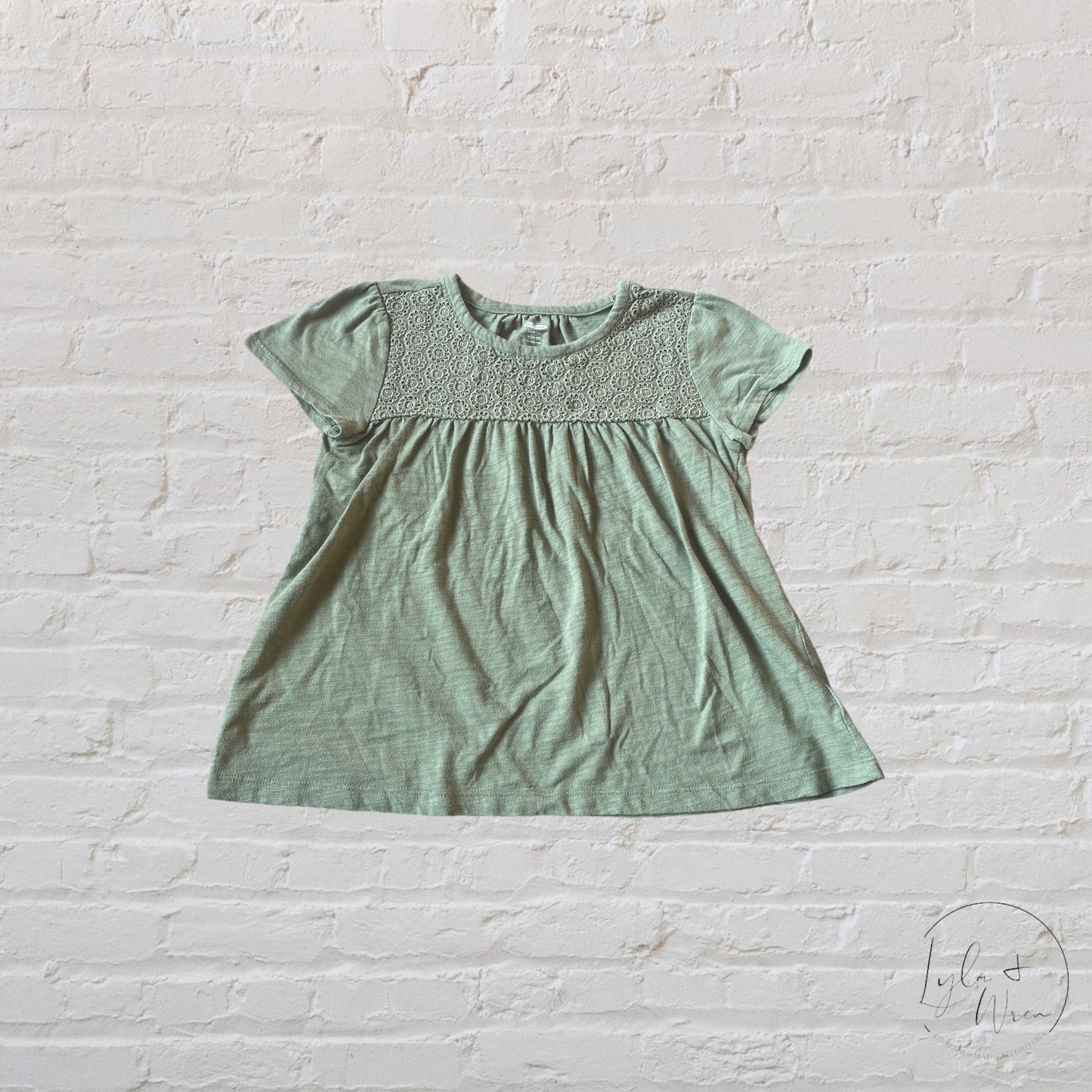 Old Navy Green Crochet Top | 10/12 (L)