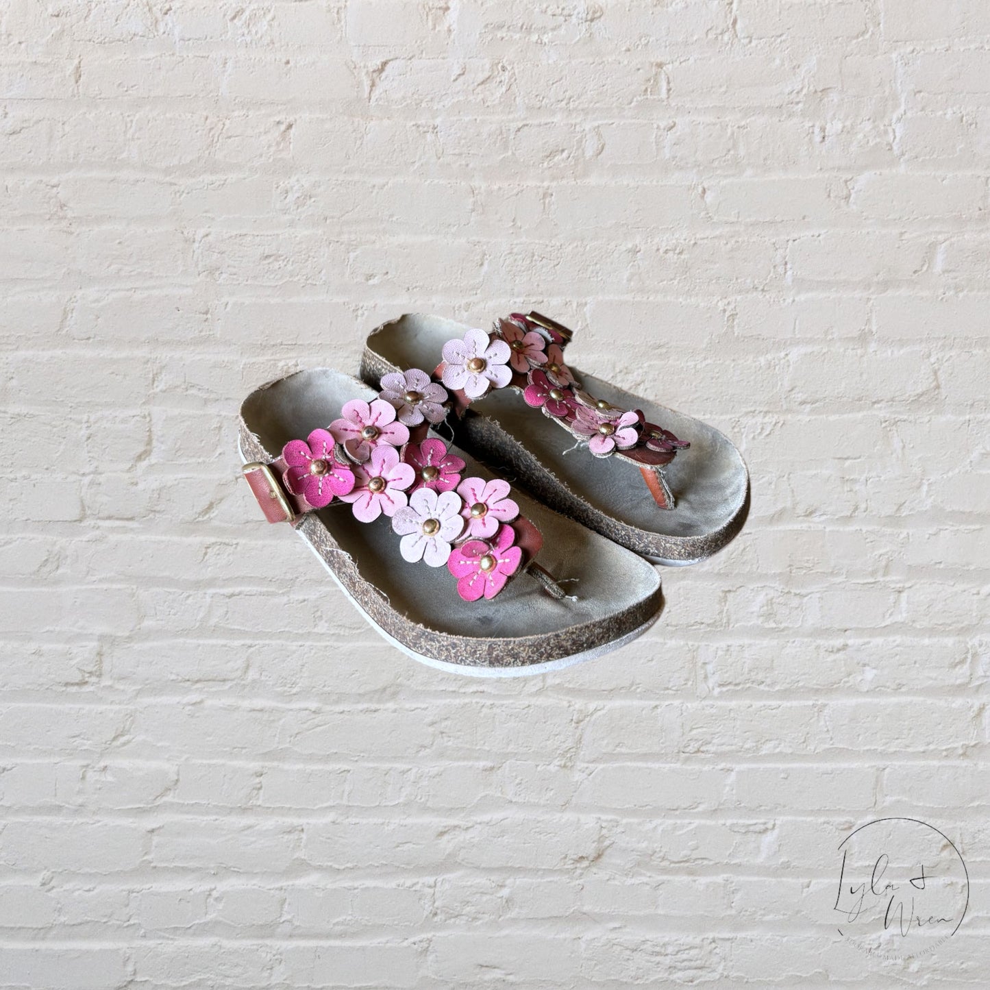 Pink Flower Sandals | Toddler 12*