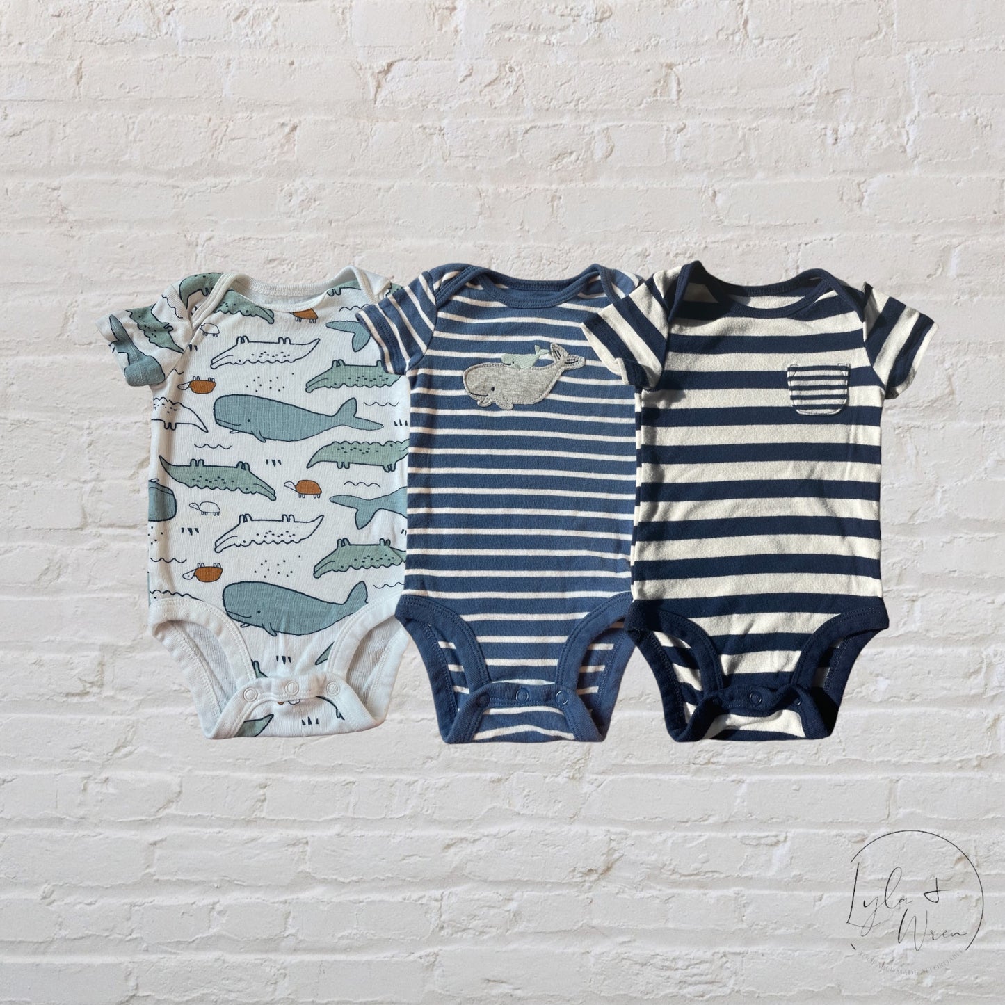 3 Piece Bodysuit Set | 0-3 M