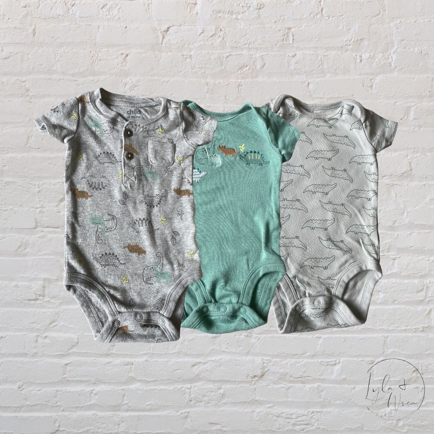 3 Piece Bodysuit Set | 0-3 M