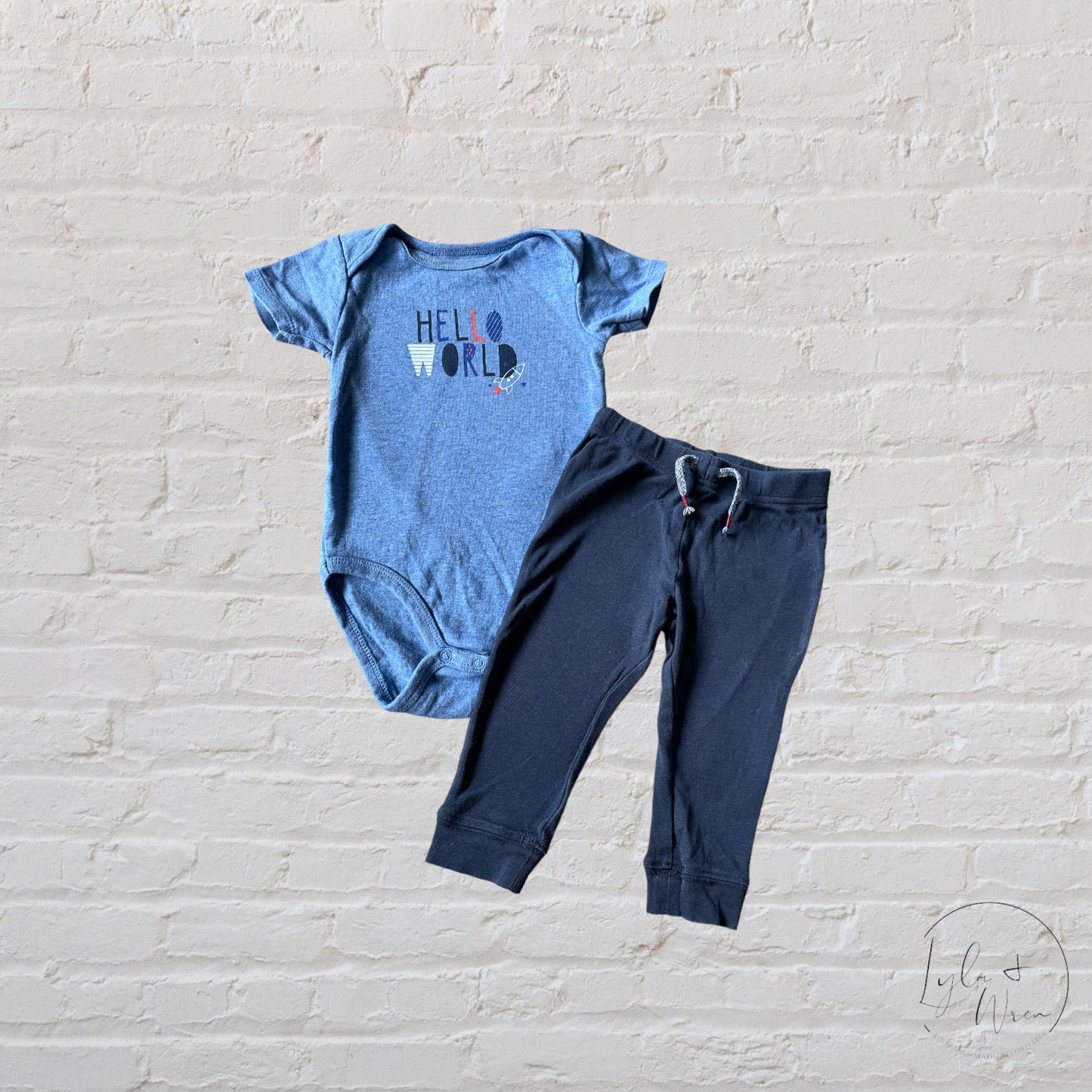 Petit Lem “Hello World” Outfit | 12 M