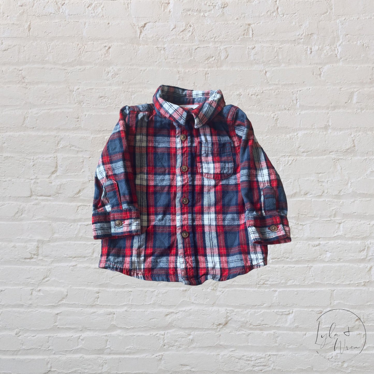 Joe Fresh Plaid Shirt | 3-6 M