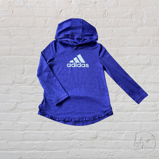 Adidas Purple Ruffled Pullover  | 6X