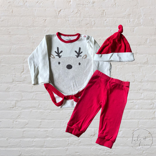 Chick Pea Reindeer Outfit Set | 6-9 M