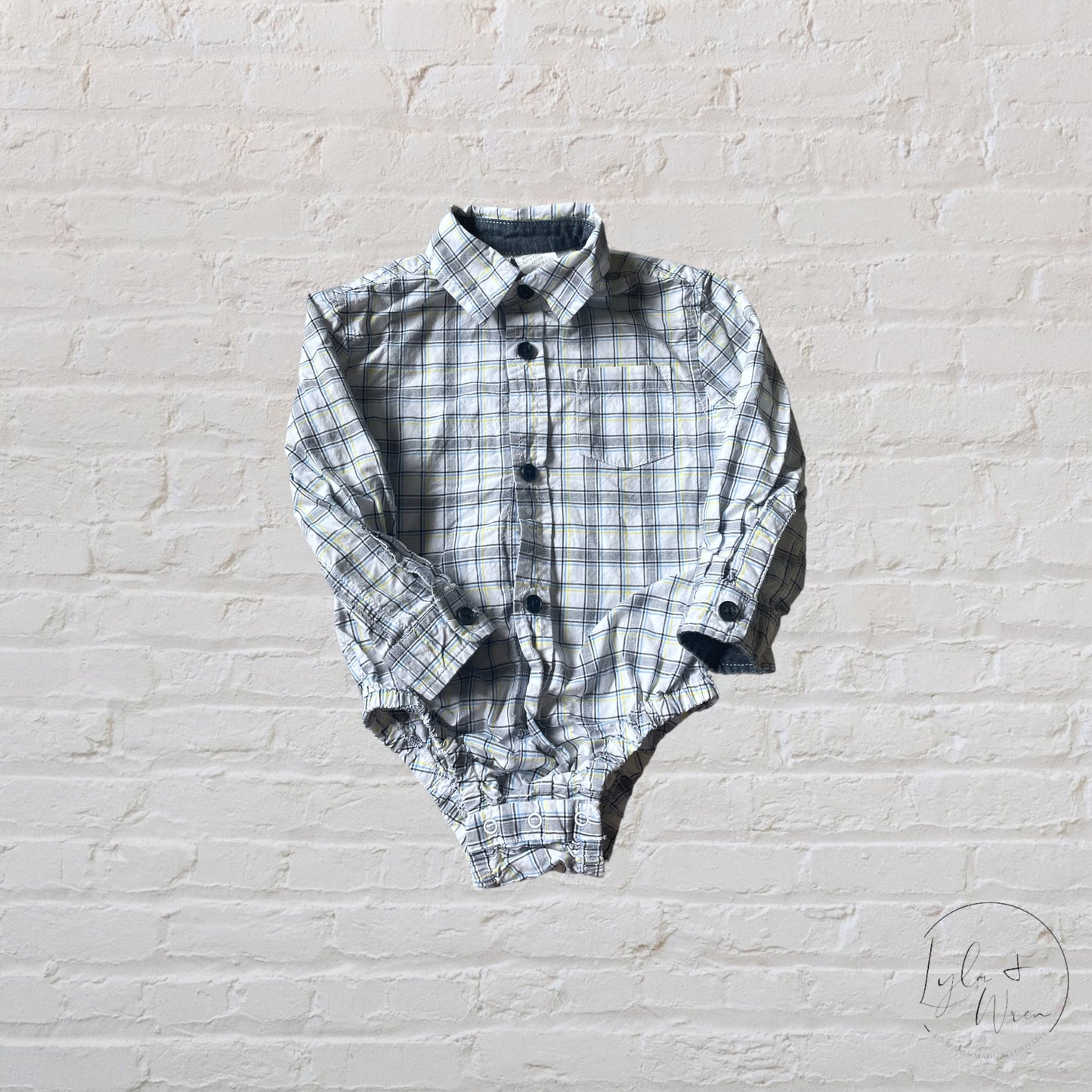 Koala Kids Plaid Bodysuit | 12-18 M