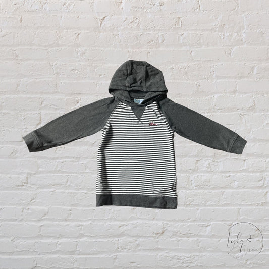 Grey Striped Hoodie | 4