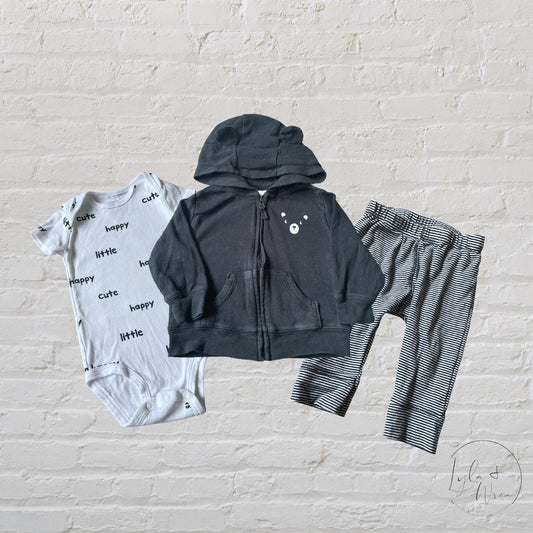 Carter’s Black+White 3 Piece Set | 3 M