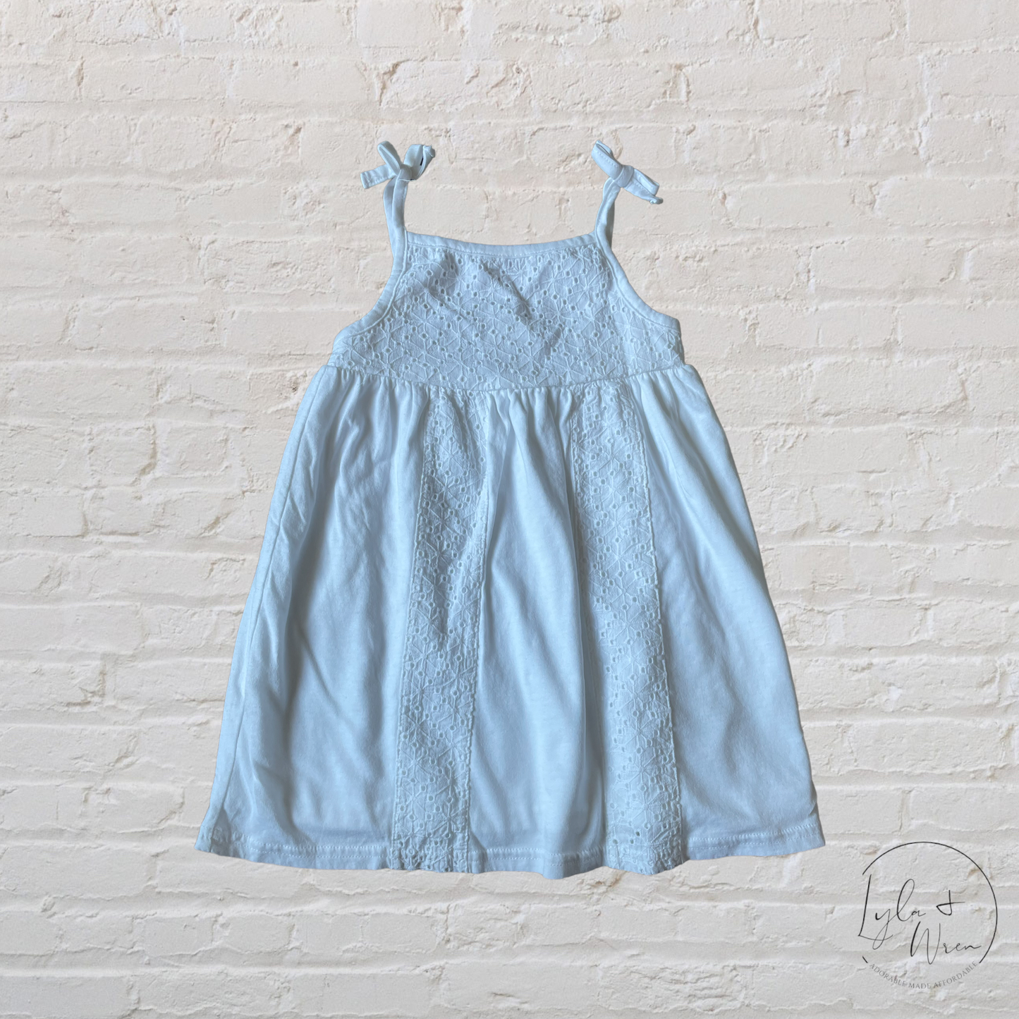 Baby B’Gosh White Eyelet Dress | 3T