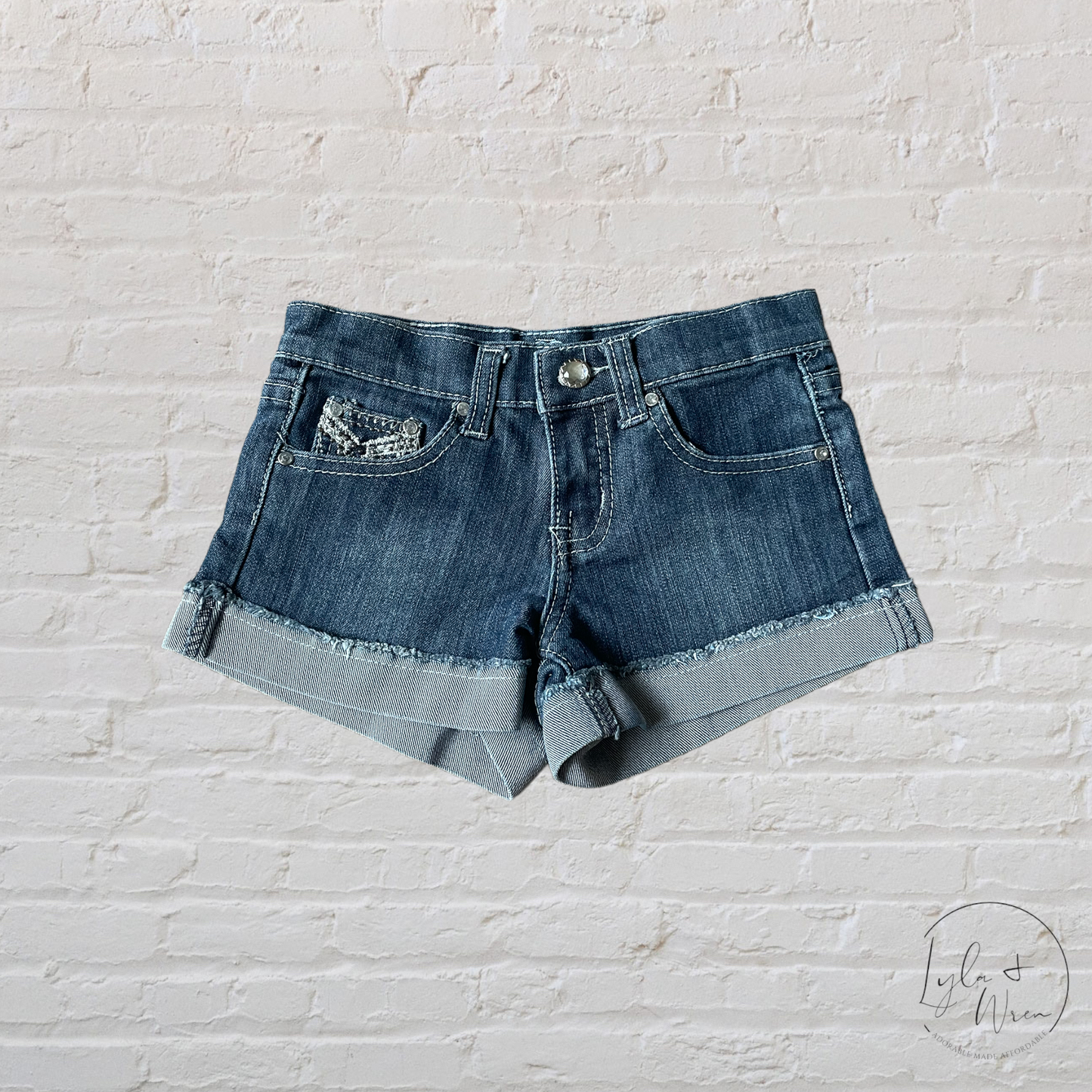 Embellished Jean Shorts | 7