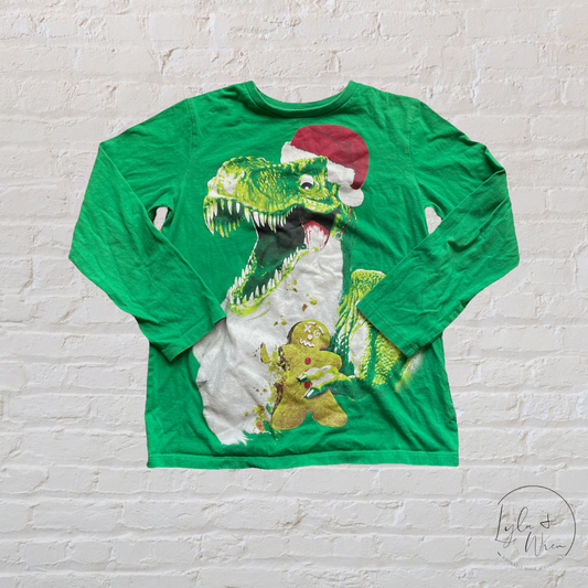 The Children’s Place Christmas Dinosaur Shirt | M (7/8)