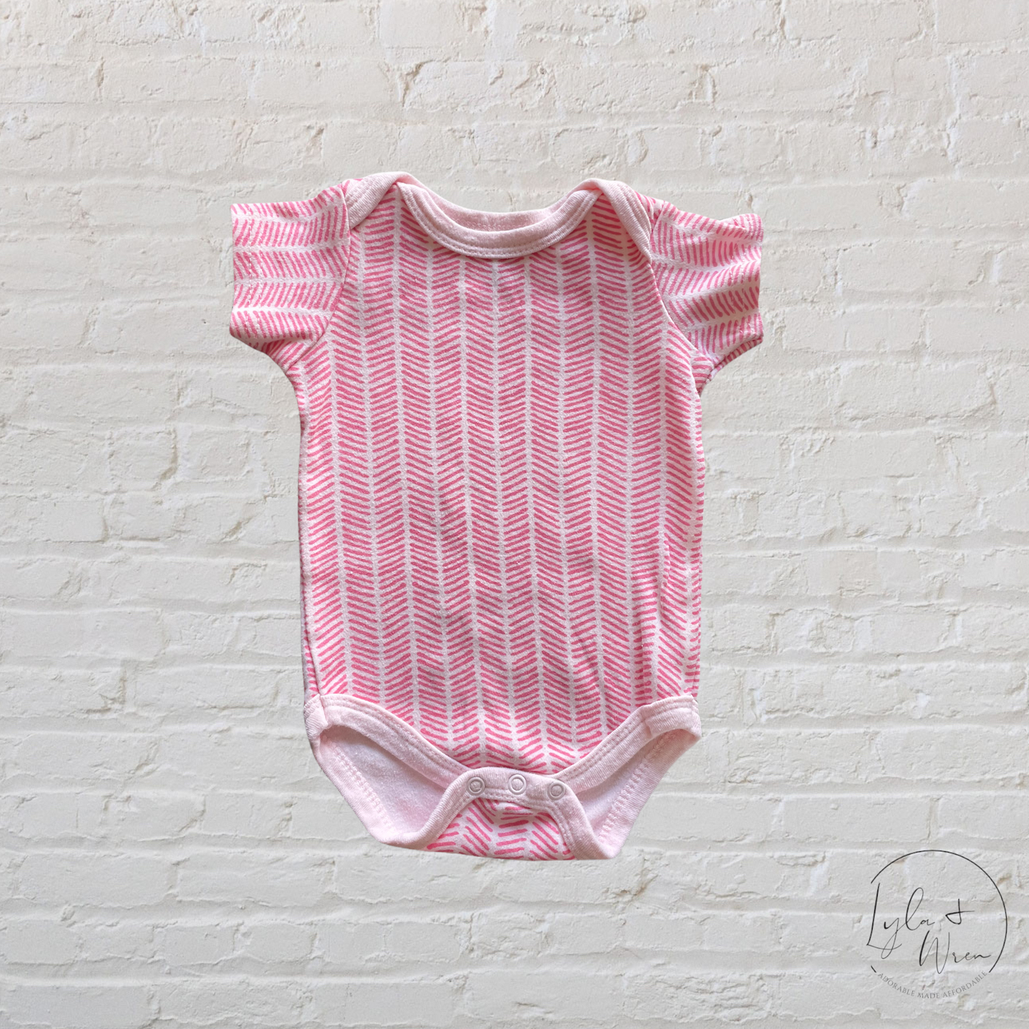 Pink Print Bodysuit | 0-3 M